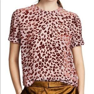 Rag & Bone Gia Leopard T-Shirt Blouse